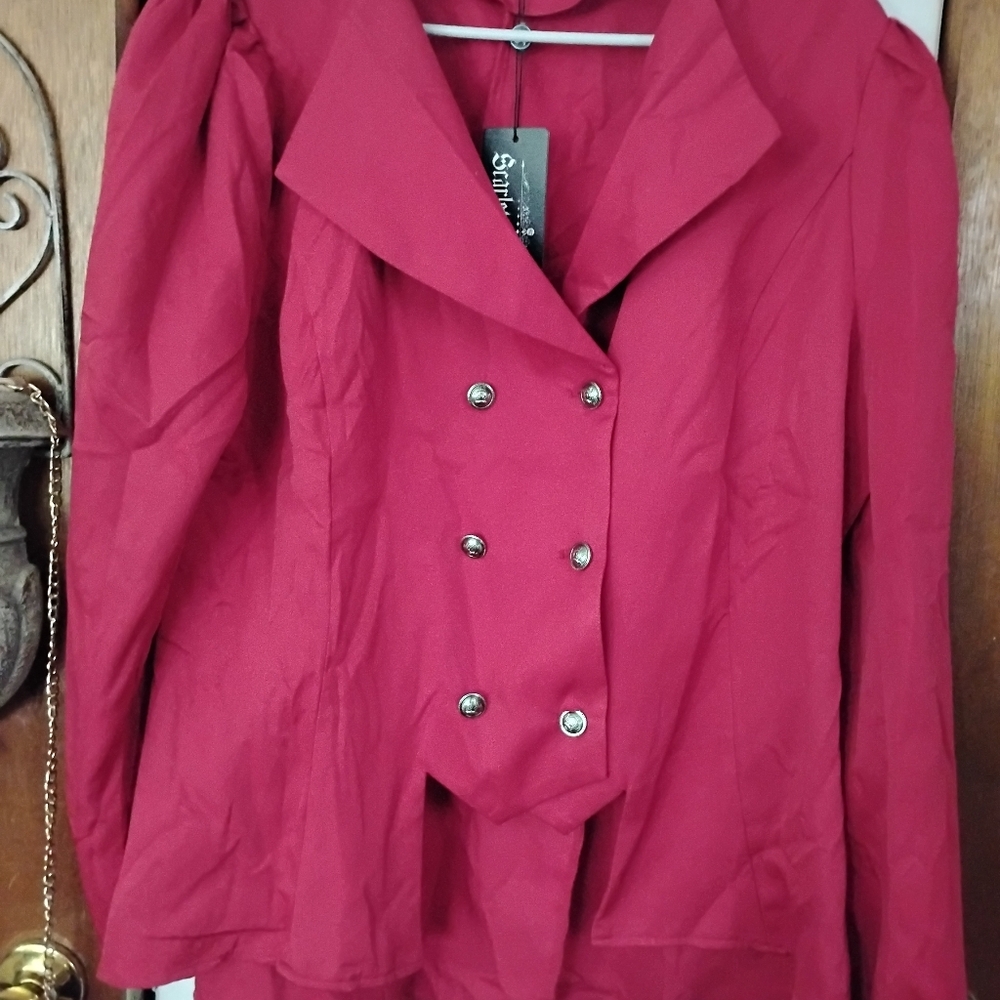 Scarlet Darkness Women's Red Cape Jacket